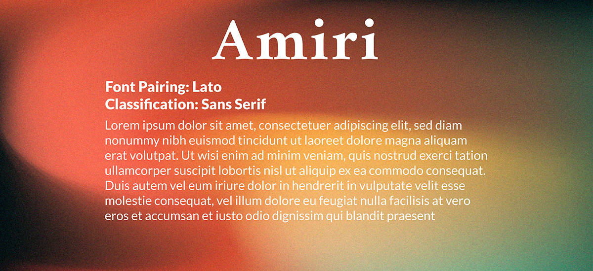 font pairing amiri lato stimulus advertising typography graphic design services