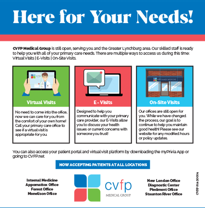 Cvfp Medical practice Healthcare Lynchburg virginia Advertising agency