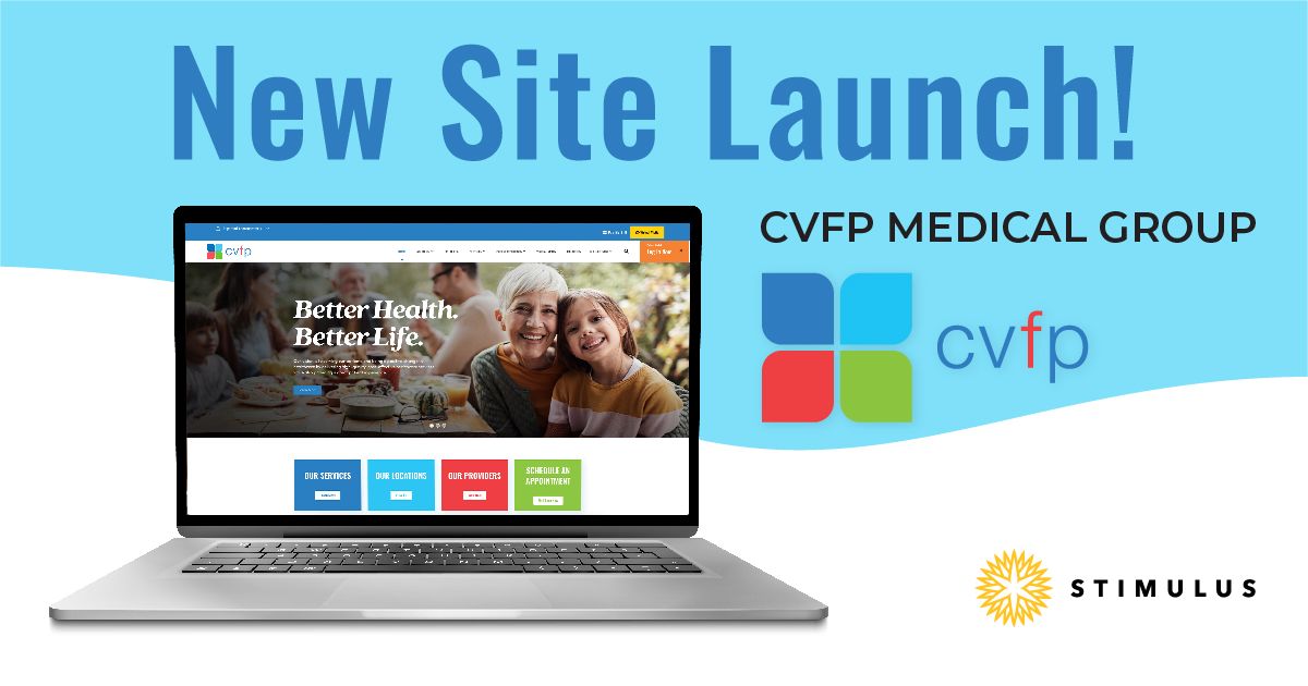 CVFP medical group new website design by Stimulus advertising and marketing firm in central virginia
