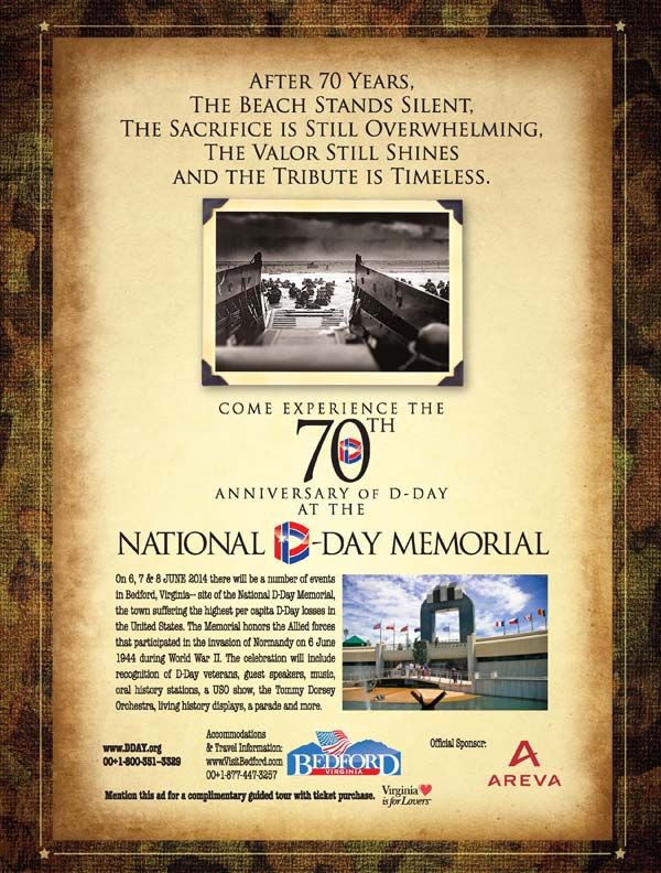 Travel Tourism Print Advertising Services Virginia National Dday Memorial Marketing Campaign