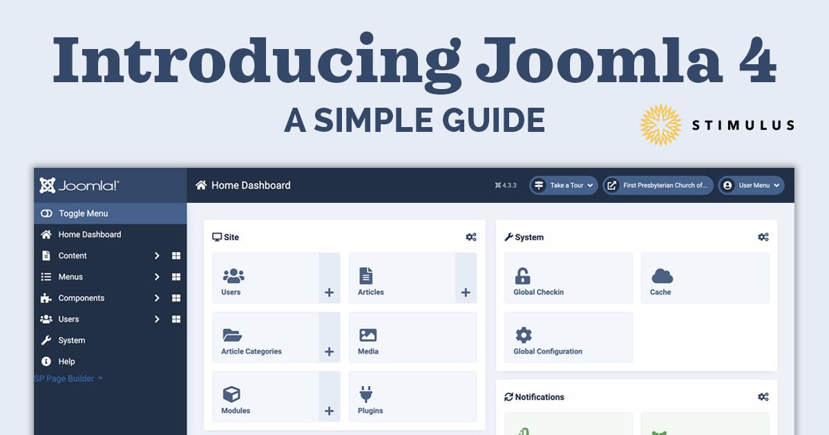 joomla 4 a simple guide stimulus advertising web design firm