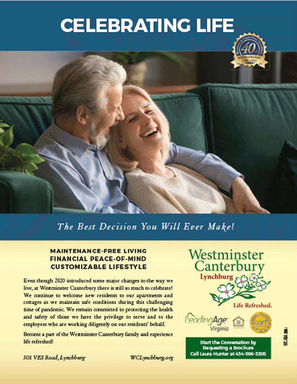 Westminster Canterbury Retirement Senior Living Web Development Advertising Agency Lynchburg Virginia