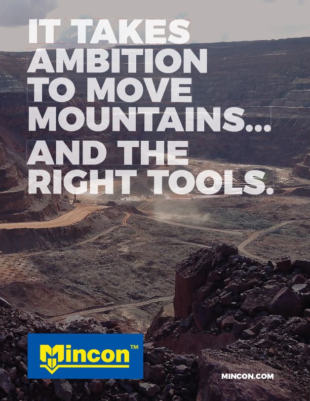 Mincon global advertising campaign magazine print ad for manufacturing company